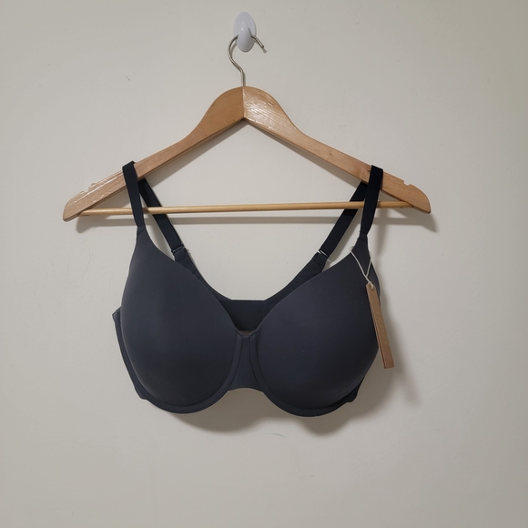 SKIMS Black Full Coverage Tshirt Demi Bra Nwt - Picture 1 of 3